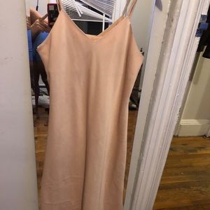 Nude Strappy Midi Dress